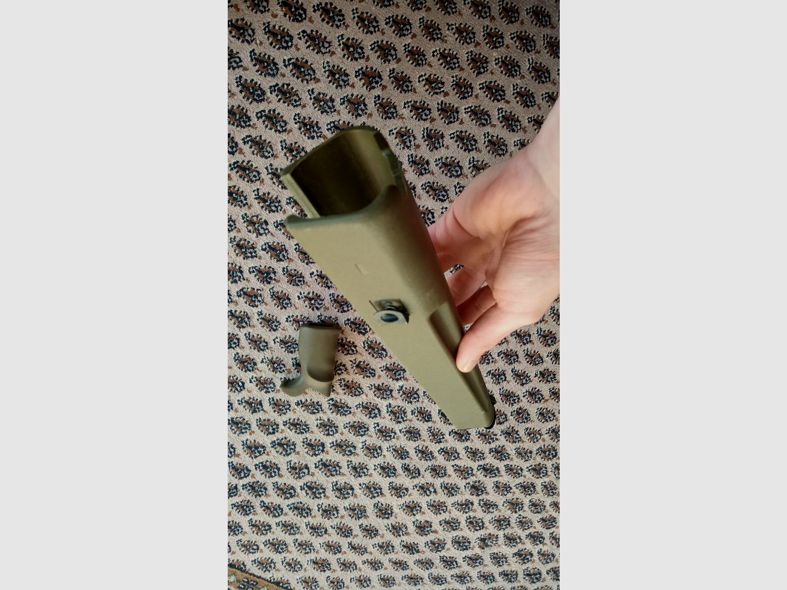 Original Griff & Trapezhandschutz für H&K G3A4 beide farblich abgestimmt in NATO Grün und Zweibein geeignet // G3 und Klone Handschutz + Pistolengriff / G3A3 G3SG1 MKE T41 HK91 VFC Co2 Umarex