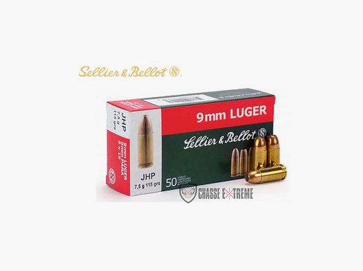 50 Patronen S&B Kal. 9X19 115gr JHP
