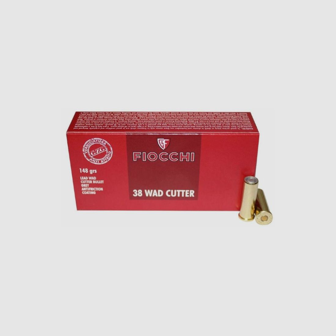 Cartucce Fiocchi c/38sp lwc 148 gr