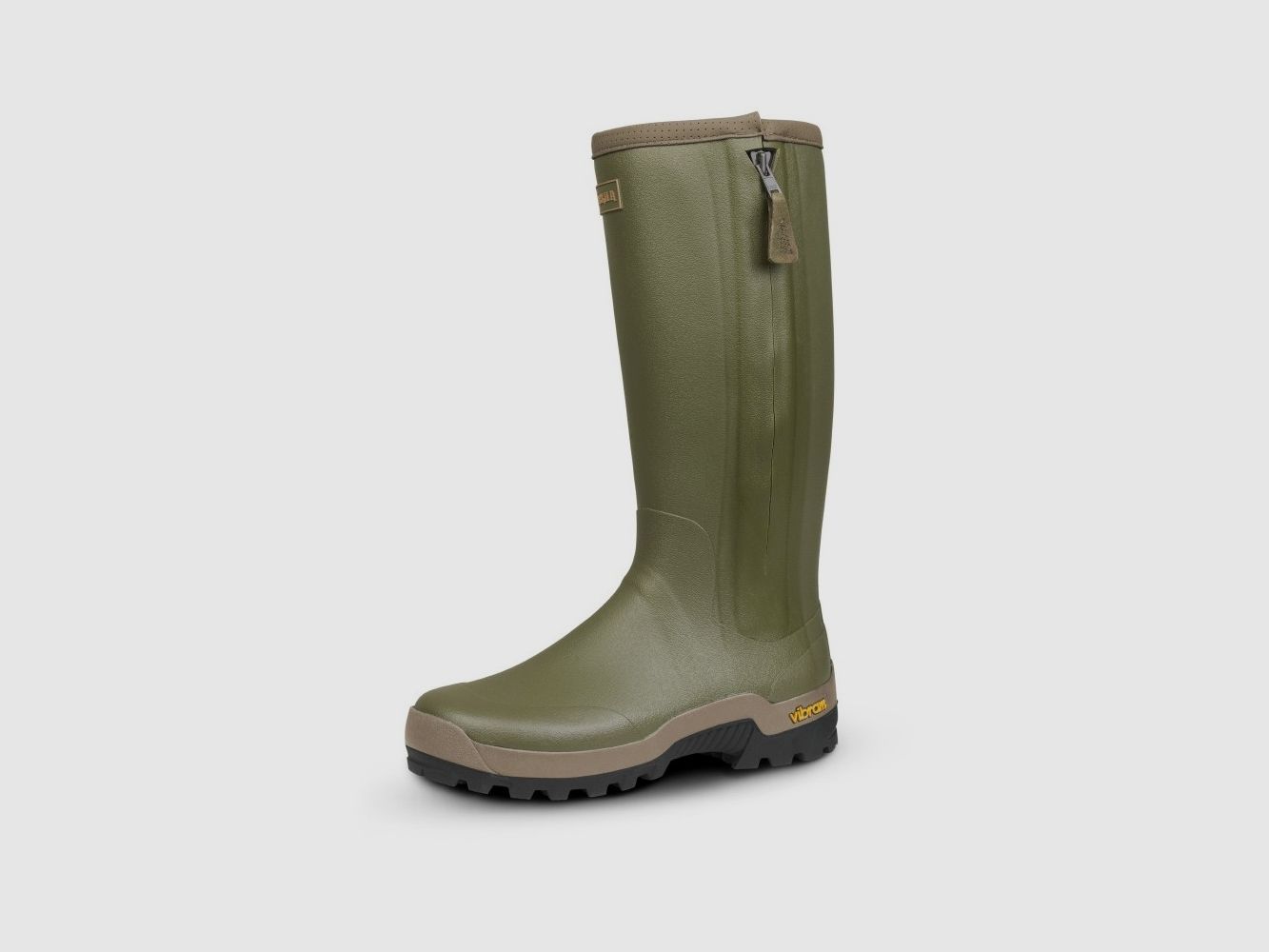 Härkila Rubberlaarzen / ORTON ZIP BOOT / Donkerolijf, afbeelding 1 van 3