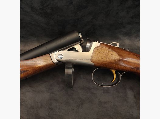 Fucile a doppia canna AKKAR Churchill 512 argento cal. 12/76 "Coachgun"