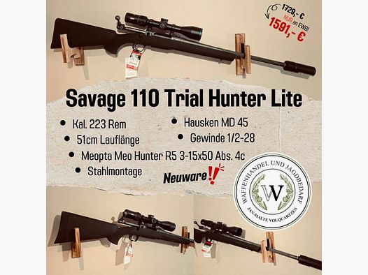 Savage 110 Trial Hunter Lite