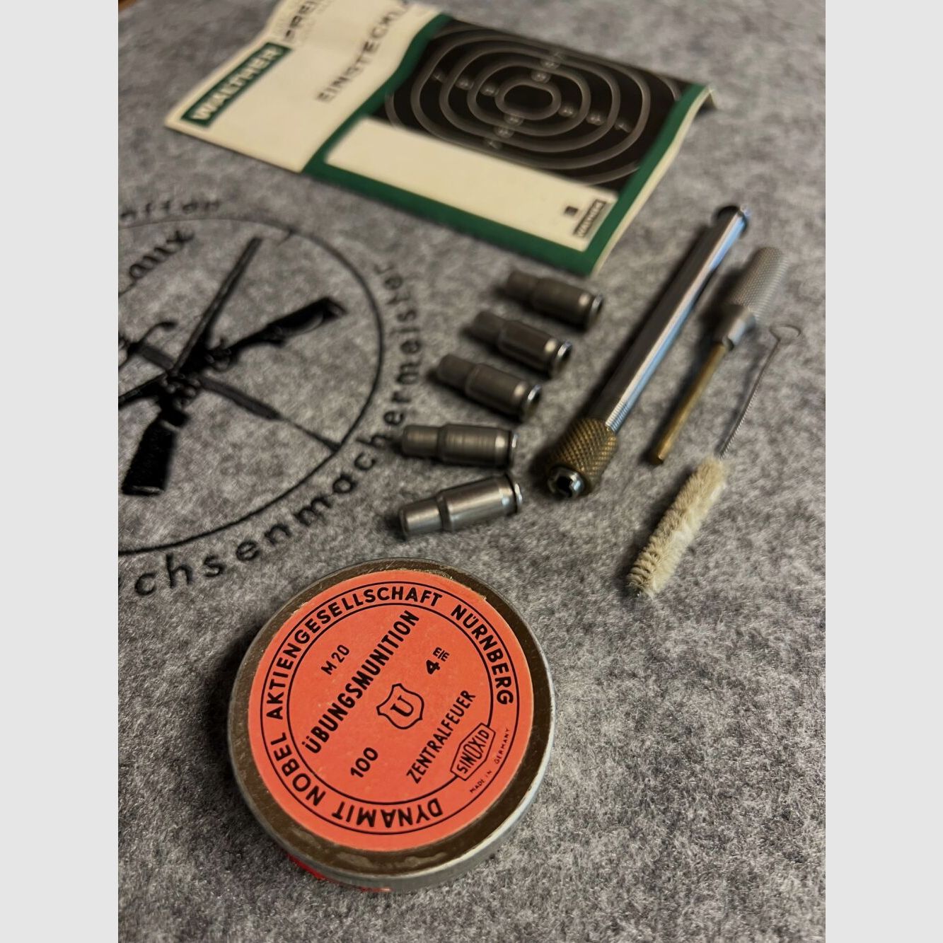 Lothar Walther Einstecklauf Kal. 4mm M 20 Zentralfeuer aus 7,65mm f. Pistole PP