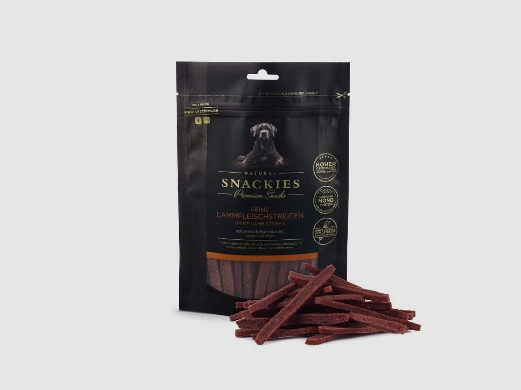Snackies Hundesnack Feine Lammfleischstreifen