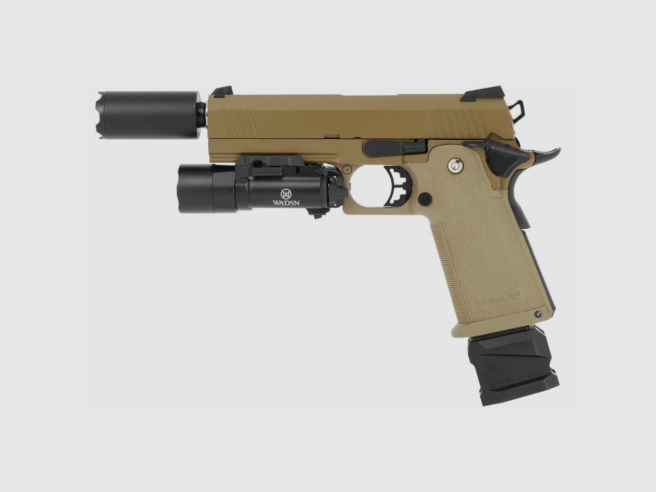 GBB Hi-Capa Tan Golden Eagle - Realistischer Blowback - Hohe Präzision - Für Leistungsstarkes Airsoft, Bild 3 von 5