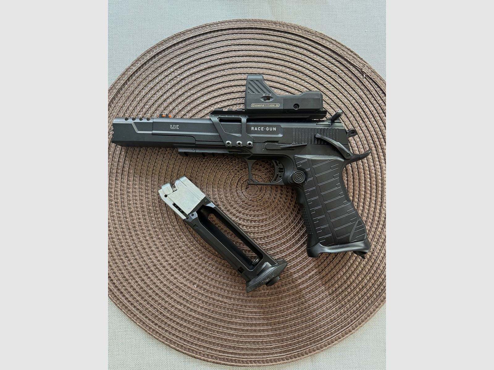 Umarex Racegun SET avec LPV 4,5 mm acier BB Blowback pistolet Co2 (P18)