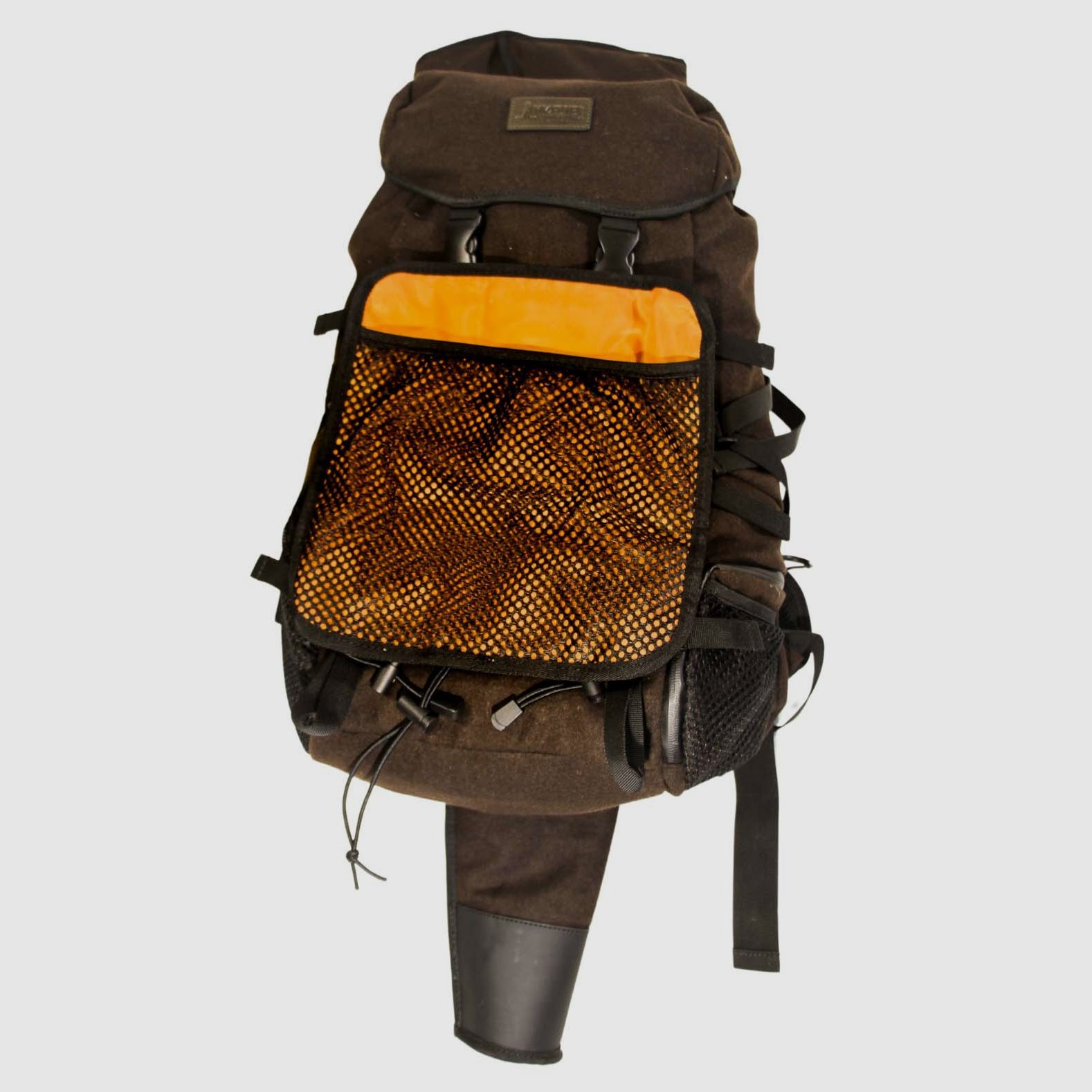 Mjoelner Hunting Rucksack Arild Dark Brown 36l Mit FAST-DRAW Gewehrtasche