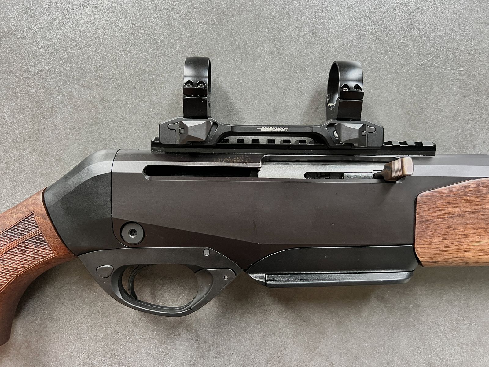 Selbstladebüchse Merkel SR1 Kal. 8x57 IS mit Schalldämpfer und Montage