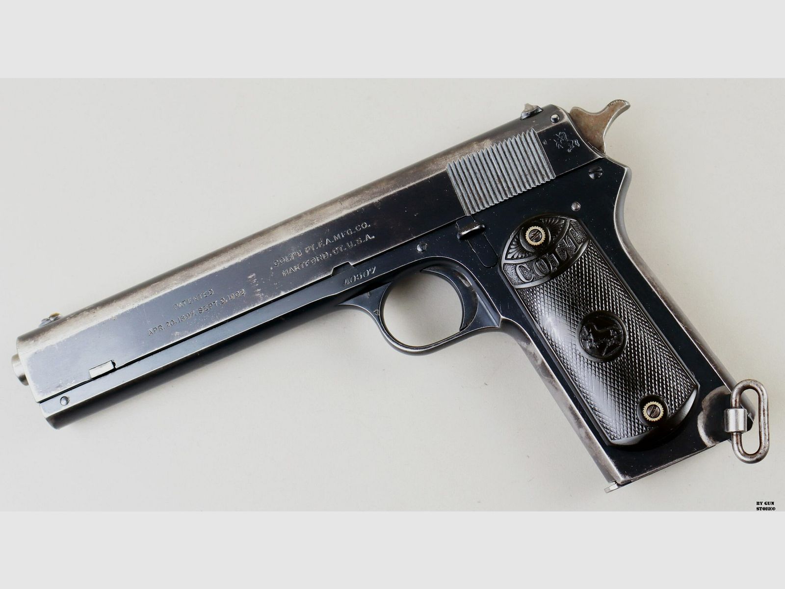 Colt Model 1902 Military Pistol .38 ACP Serial No. 40507, image 2 of 12