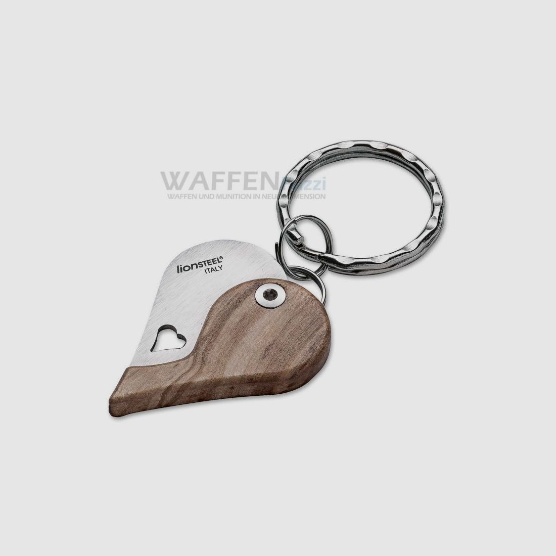 LionSteel LionBeat Olive Keychain Heart Shape