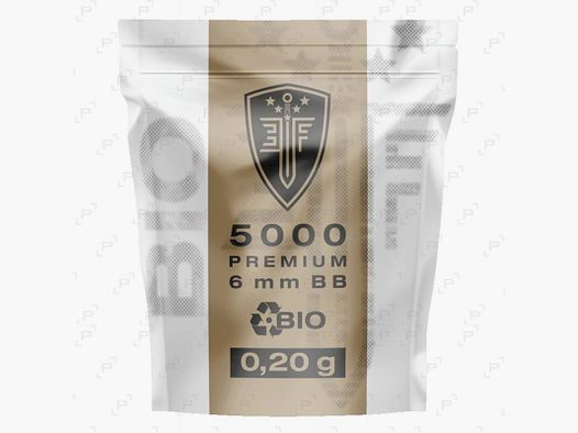 Sachet mit 5000 biologisch abbaubaren weißen Kugeln ÉLITE FORCE PREMIUM BIO Kaliber 6 mm / 0,20 g