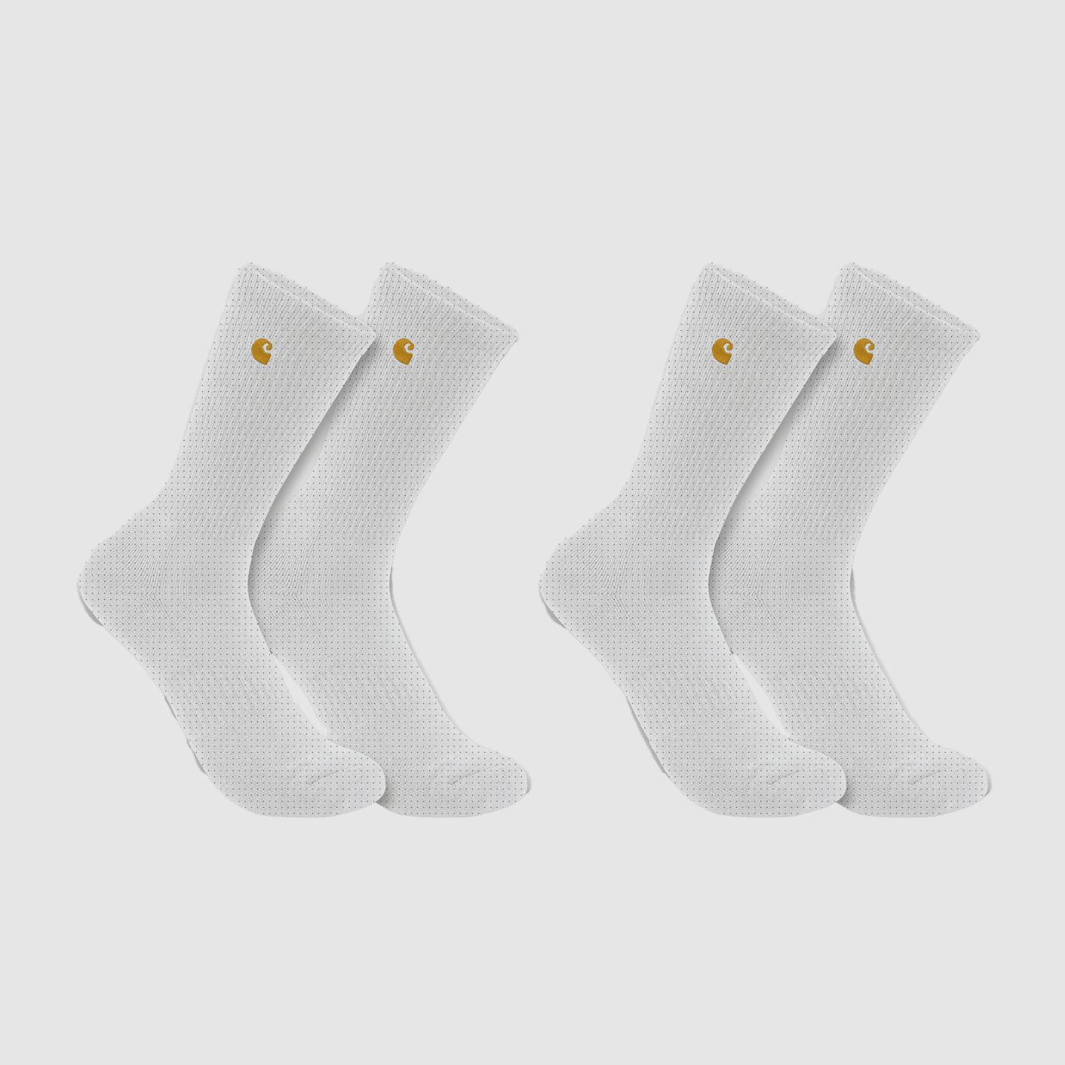 Chaussettes Carhartt Force™ Midweight Crew 2-pack Hommes Blanc M