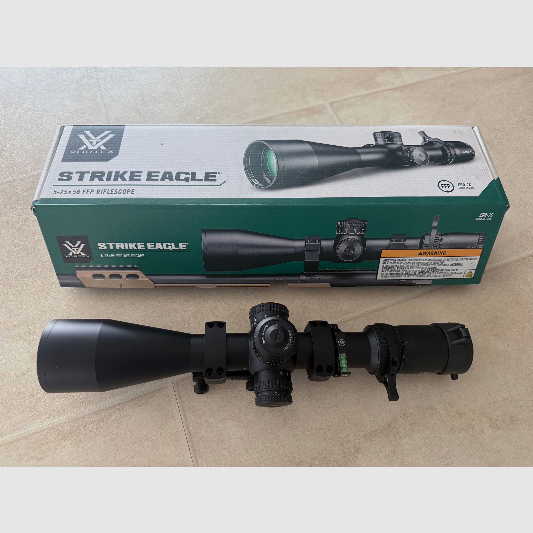 Vortex Strike Eagle 5-25x 56 FFP. EBR-7C