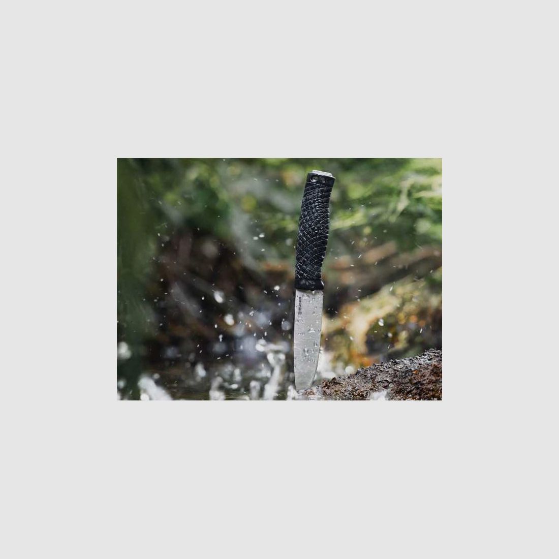 Böker Bronco mes met leren schede + vuurstaal