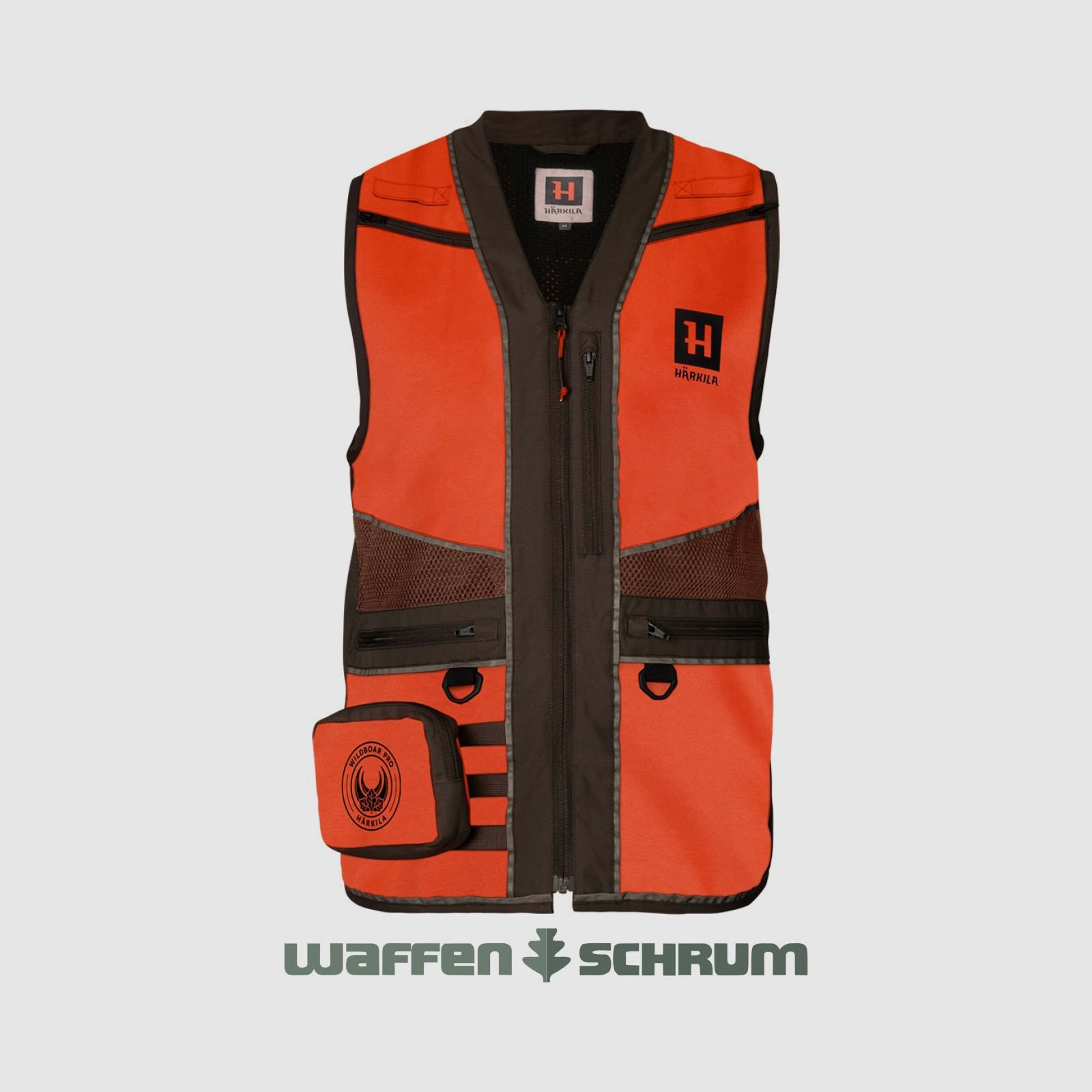 Härkila Gilet Segnaletico Wildboar Pro Arancione blaze/Marrone
