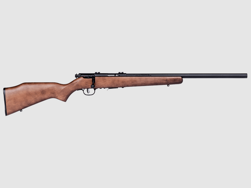 Repeater rifle Savage 93 wooden stock caliber .17 HMR semi-weight barrel