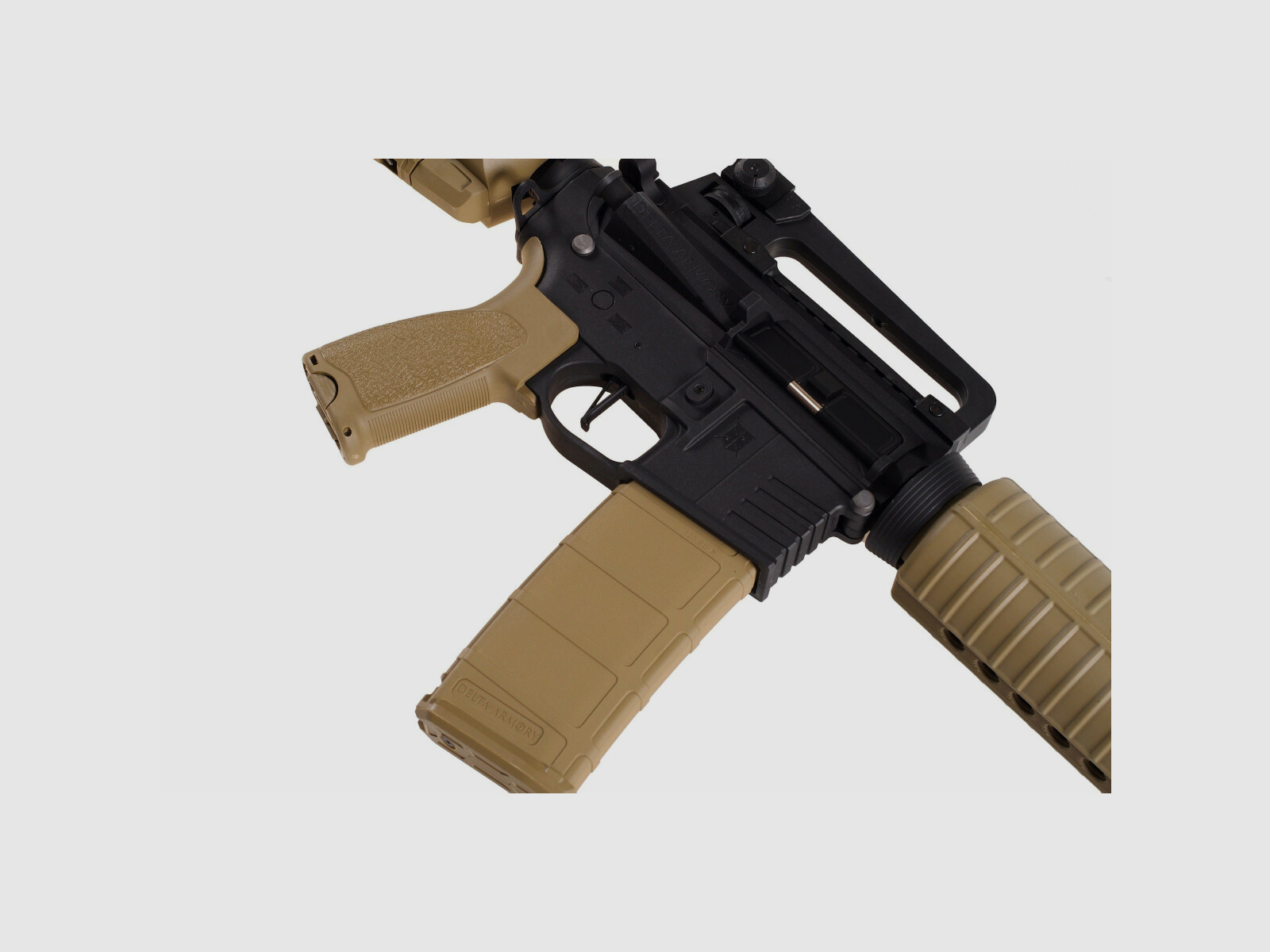 AR15 Classic CHARLIE TAN/Black S-AEG Airsoft Rifle Free from 18 Years | Delta Armory