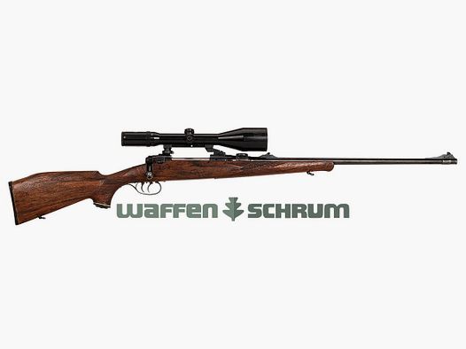 Anschütz Mod. 110 7x64, ZF Schmidt & Bender 2.5-10X56 LMS Abs. 1, Henneberger schwenkmontage, looplengte: 60 cm