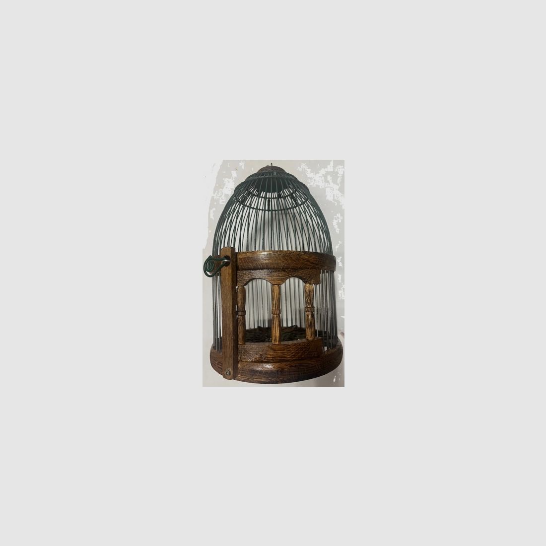 Houten lokvogelkooi voor patrijs