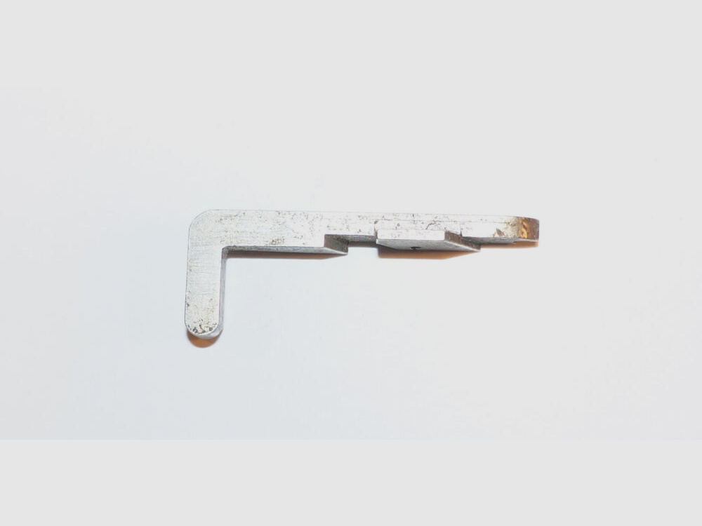 Fabbrica d'armi di Berna Usato fermo di chiusura per pistola d'ordinanza svizzera Parabellum 1906 cal. 7,65mmPara W+F P08