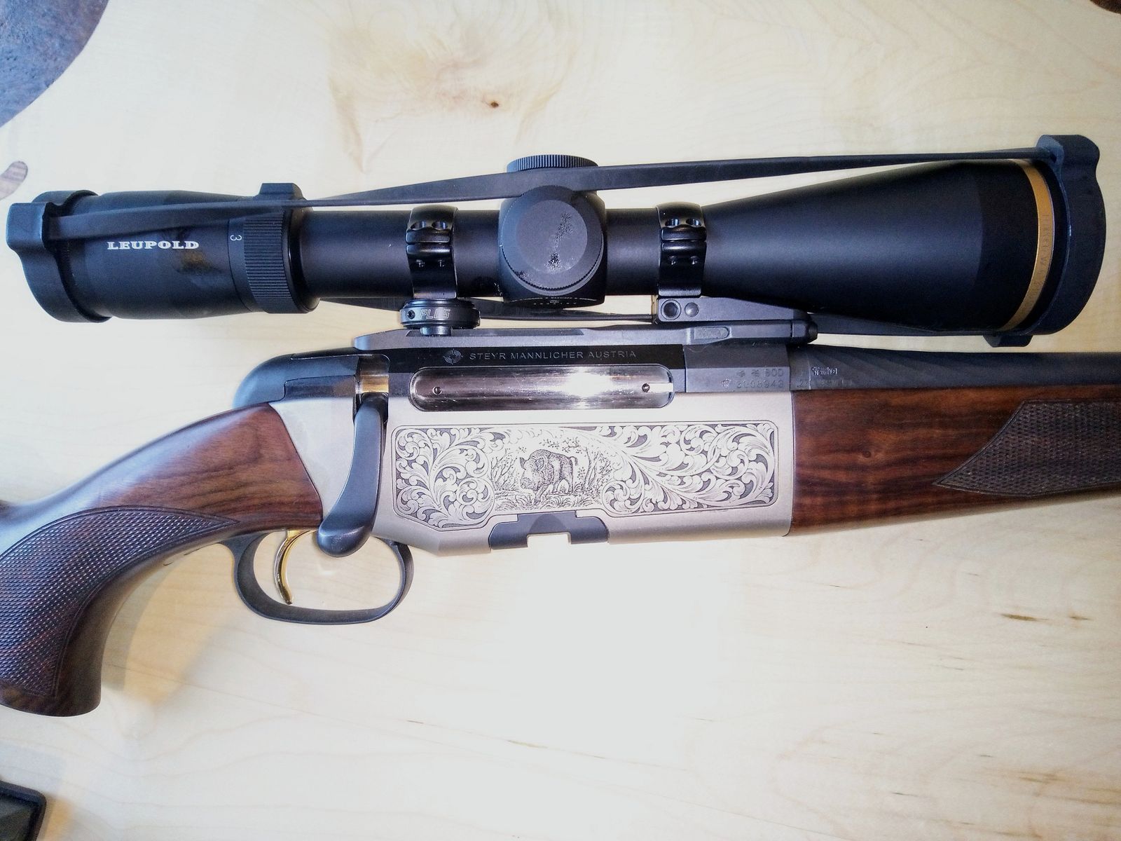 Steyr Mannlicher Luxus .270 WSM mit Leupolt VX-6  3-18x50/ Leutabs. Duplex. Mündungsgewinde