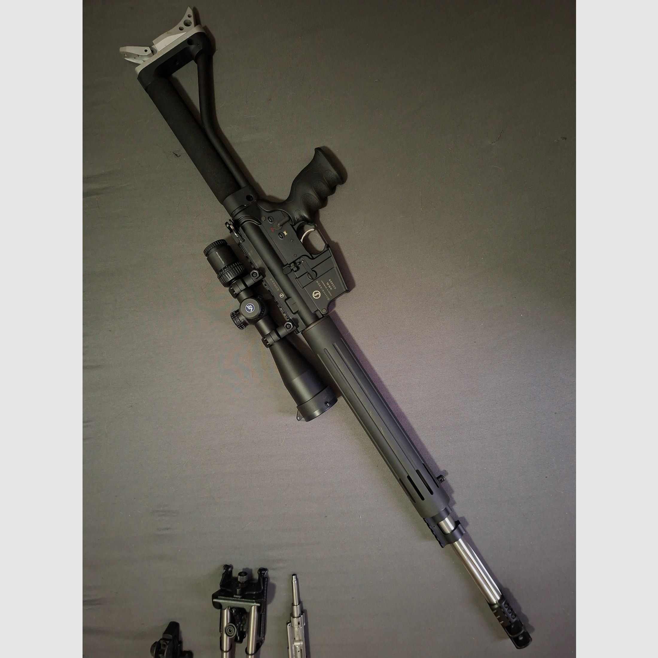 Schmeisser AR15 Ultramatch STS 20 cal .223 incl. CMMG Einstekcsystem per cal 22lr.