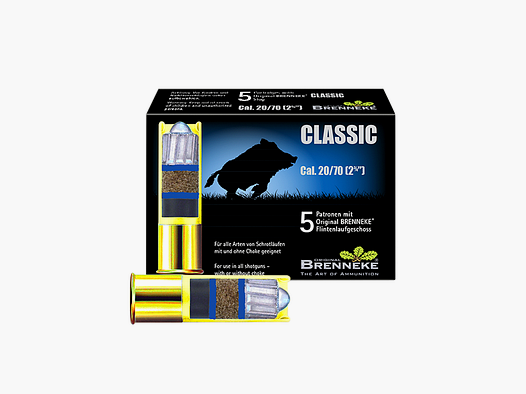 Flintenlaufgeschosse – CLASSIC Cal. 20/70, 24,0 g VE5