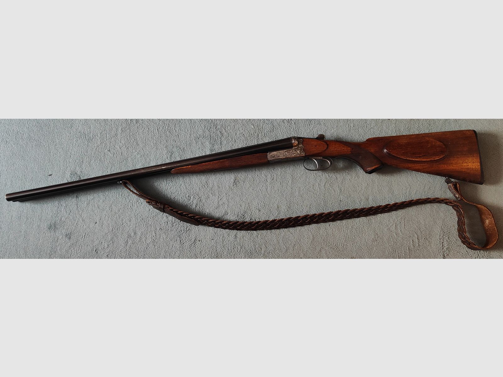 Double-barrel shotgun 16/70 side-by-side shotgun Meisterarbeit W.Kunna Koblenz