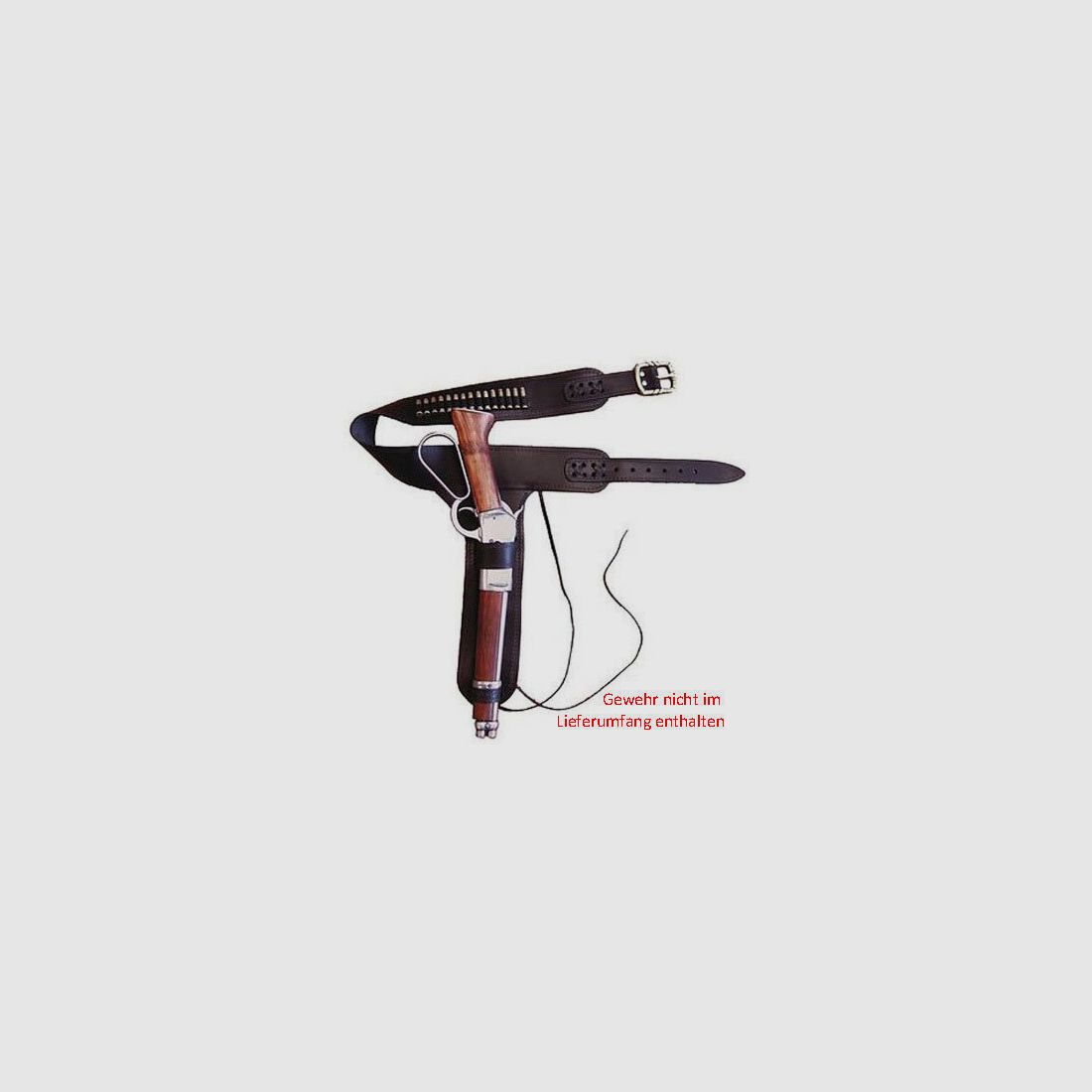 Rifle belt Mare's Leg with 15 decorative cartridges