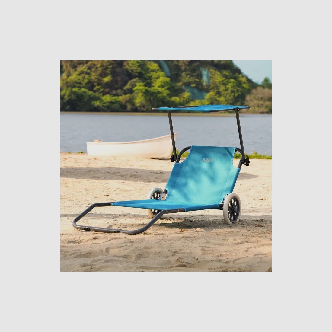 NC3307 Sdraio Blu Dimensioni 148x52x57cm