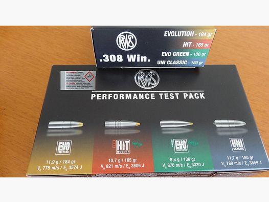 RWS: RWS Performance Test Pack Cal. 308 Win.
