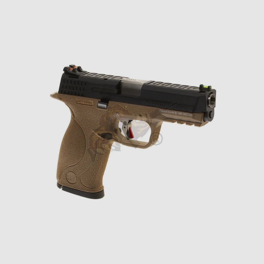 WET-05 BK Silver Barrel Metall Version GBB in Tan