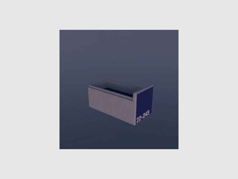 Filamelt Munitionsbox / .22-243 Winchester / ‘Schiebedeckel’ / Patronenbox, Ammo Box