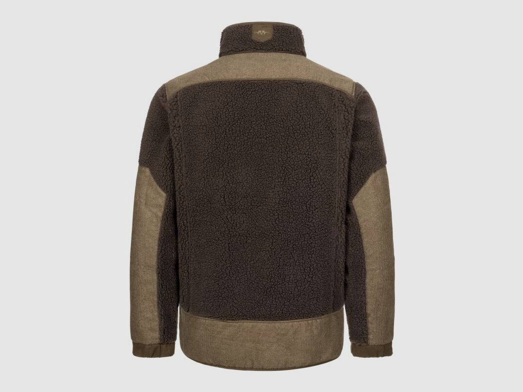 Blaser Sherpa Fleece Jacke dunkelbraun