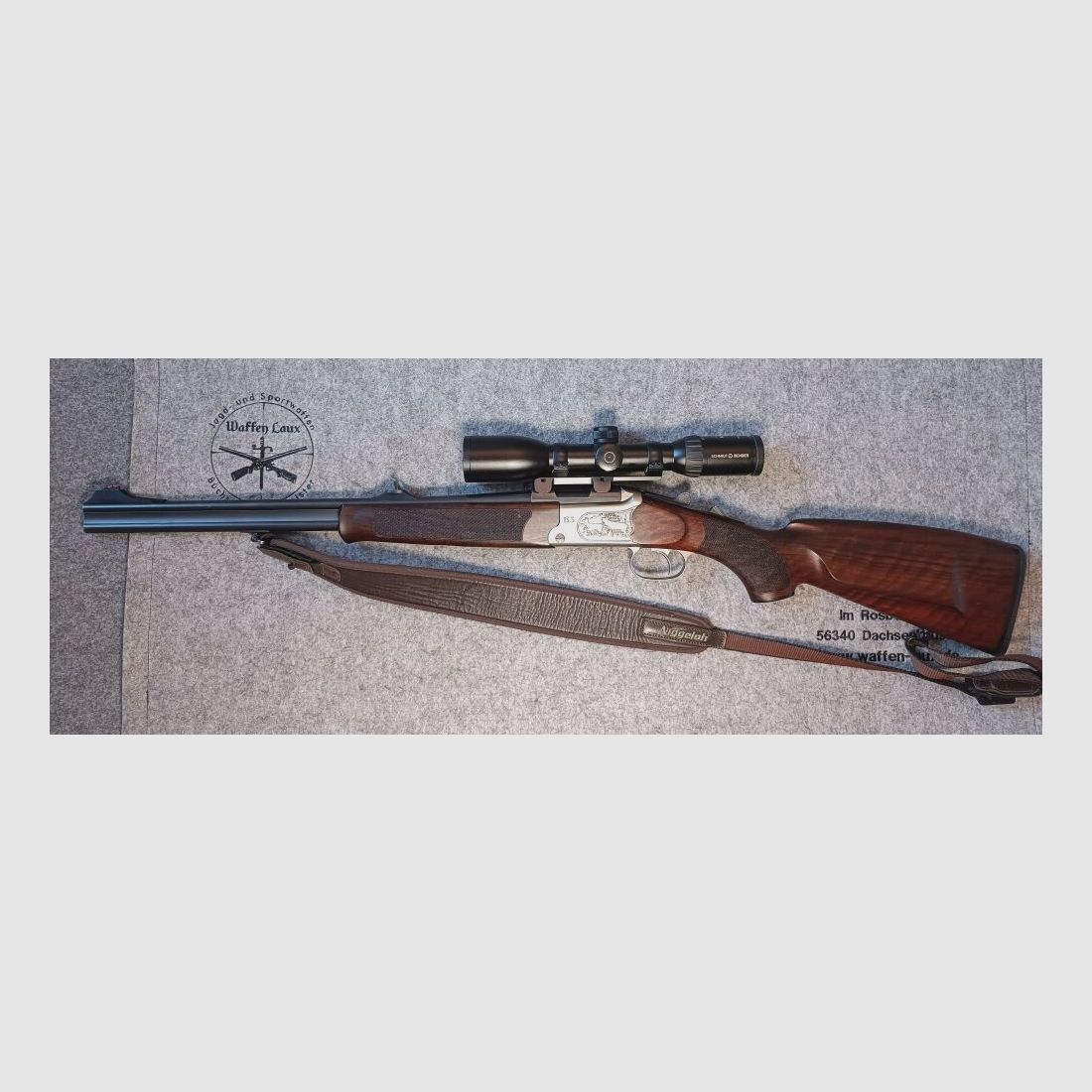 Merkel Suhl B3 Jagd Bockdoppelbüchse mit ZF S&B Zenith 1,5-6x42