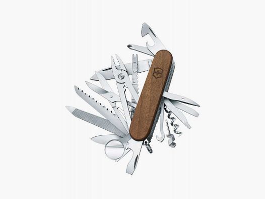 Victorinox SwissChamp Wood Taschenmesser, Nussbaumholz, 29 Funktionen