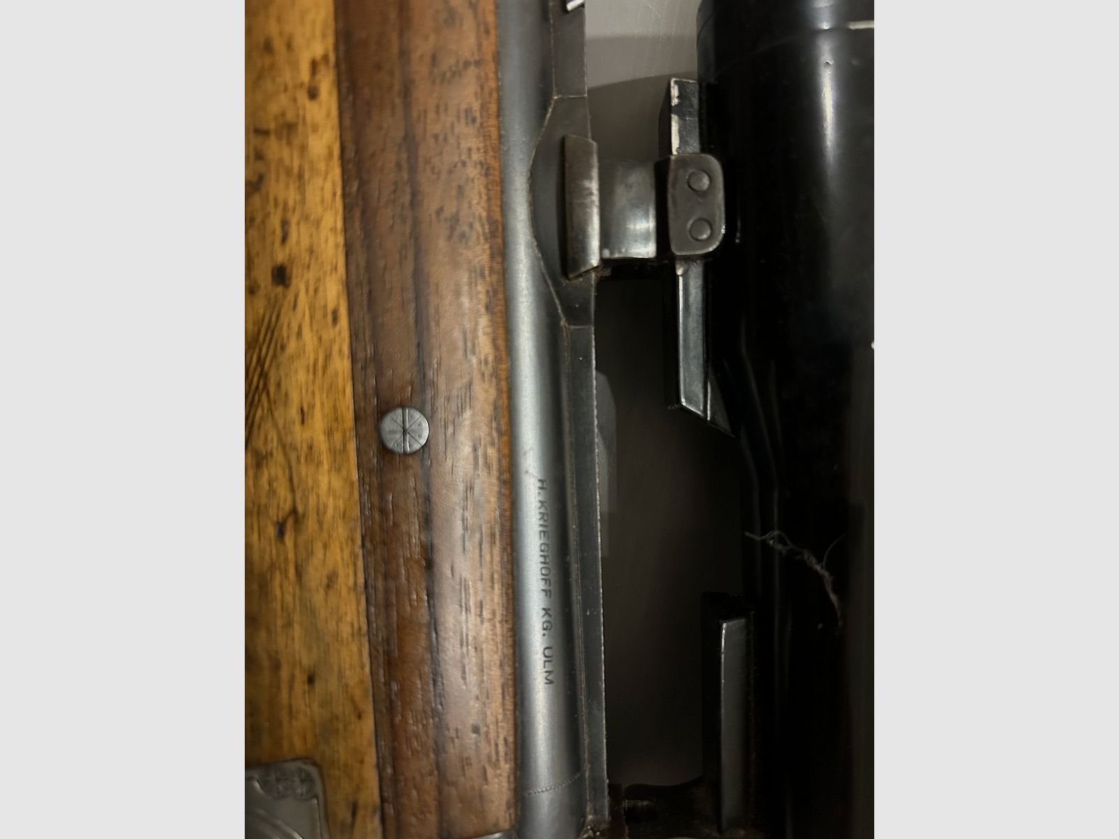 Bockdoppelflinte Merkel Suhl 16/70 avec Krieghoff Wechsellauf 7x57R et lunette Zeiss Diavari 1,5x6