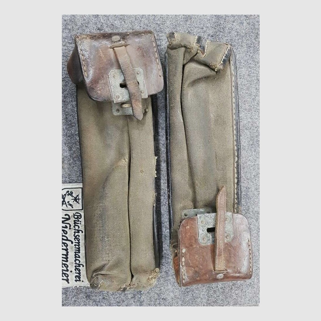 Otto Sindel Berlin Magazintasche MP18 & MP28 für 2 Magazine gut - Segeltuch