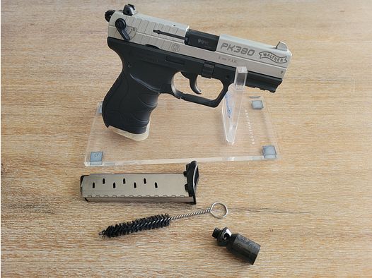 Walther PK 380 9mm P.A.K Nickel Bicolor Schreckschuss