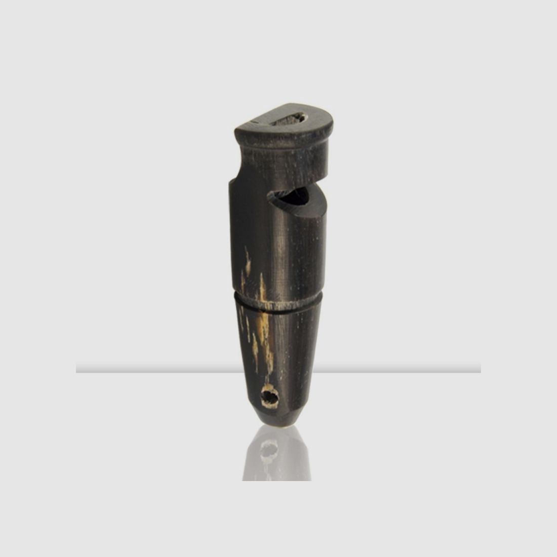 Fischietto in corno di bufalo a tono singolo. 6 cm., immagine 2 di 6