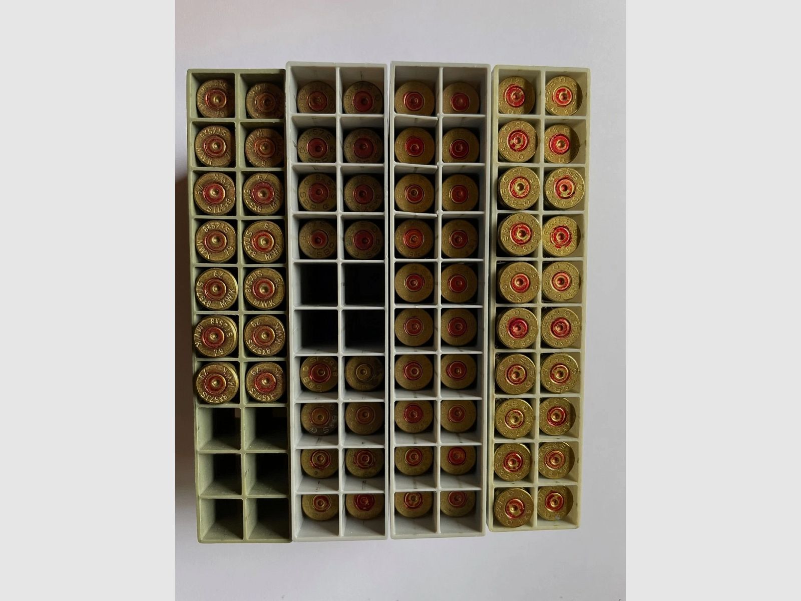 8x57 casquillos para recarga 183 pcs. 1 x usado de cazador