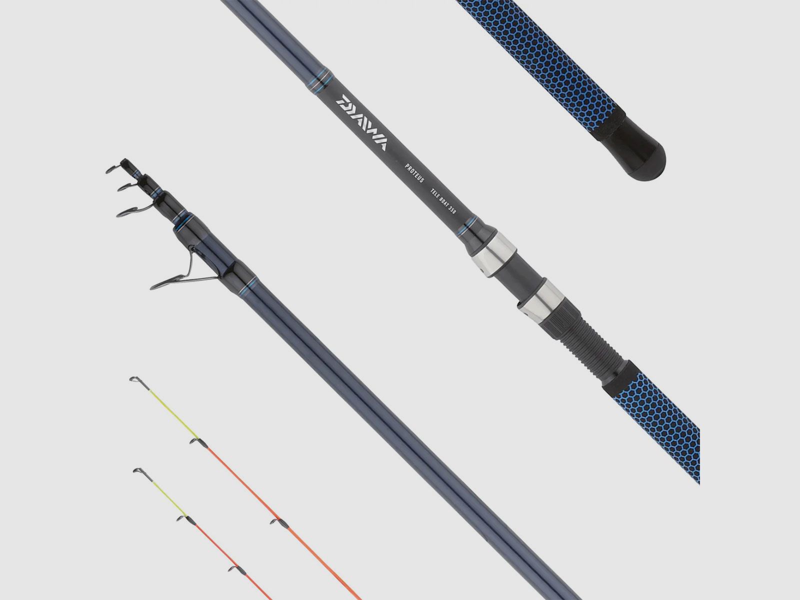 DAIWA – 25 PROTEUS TELE BOAT 4m | 5 + 2 Tips | 134cm | 150-300g, zdjęcie 1 z 2