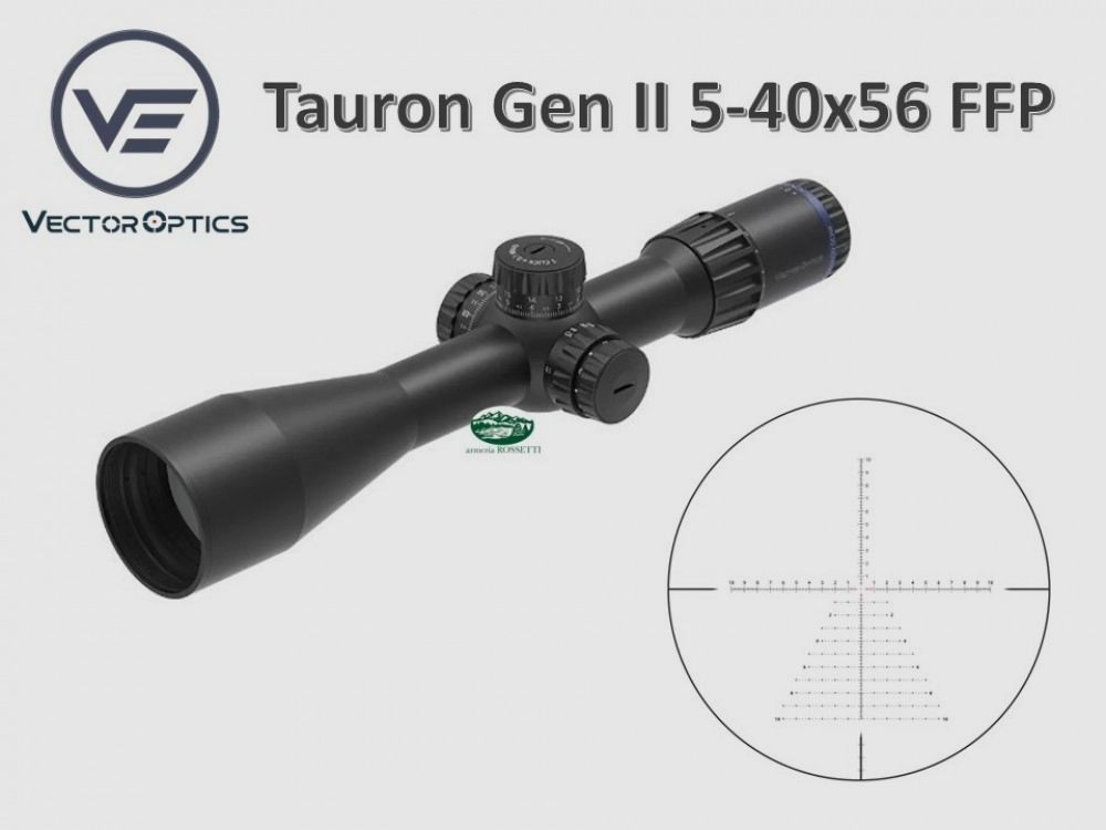 VECTOR OPTICS Tauron (Taurus) Gen II FFP 5-40 x 56 ED FFP