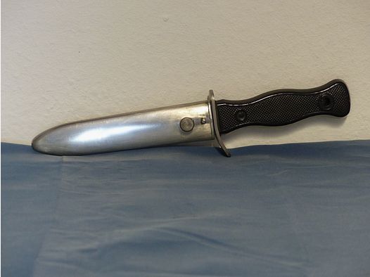 Cuchillo de combate cuchillo de campo Bundeswehr HSK 70 Hans Schulte Koblenz vintage
