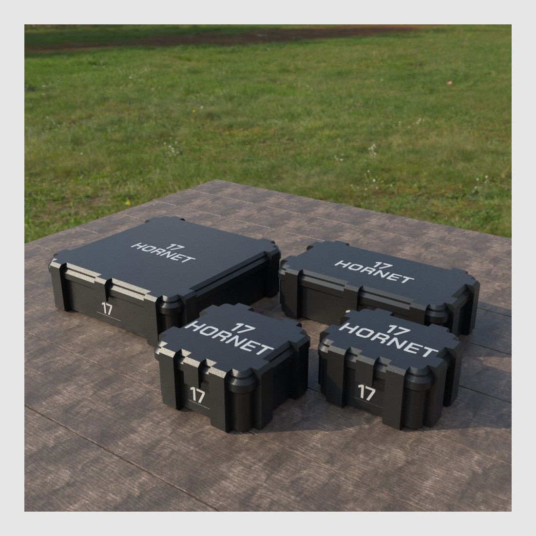Filamelt Munitionsbox / Ammo Box .17 Hornet – Patronenbox ‘Klappdeckel’ – 20 / 25 / 50 / 100 Runden