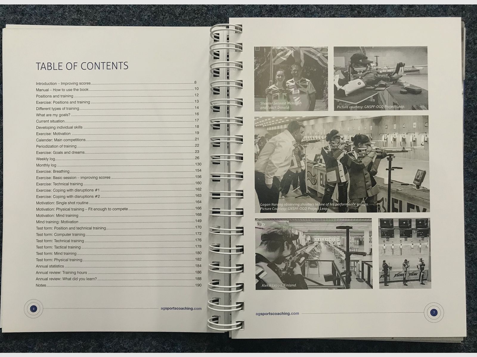 Training Log for shooters