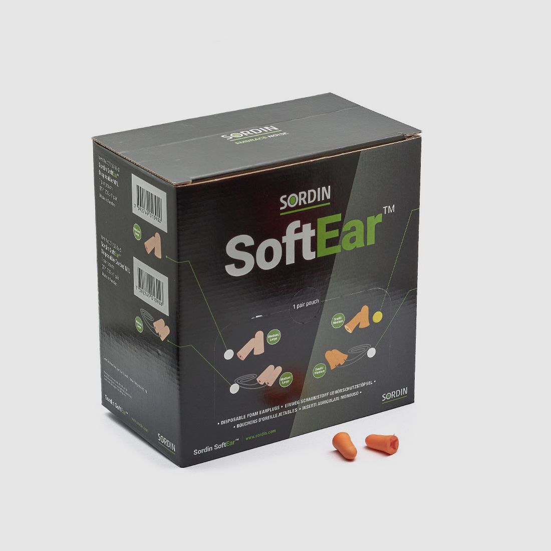 Sordin SoftEar Desechable Naranja (S/M) – 200pcs/Pack, imagen 1 de 3