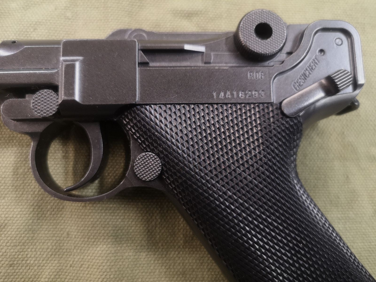 Luger 08 Pistola de Aire Leyendas Todo Metal