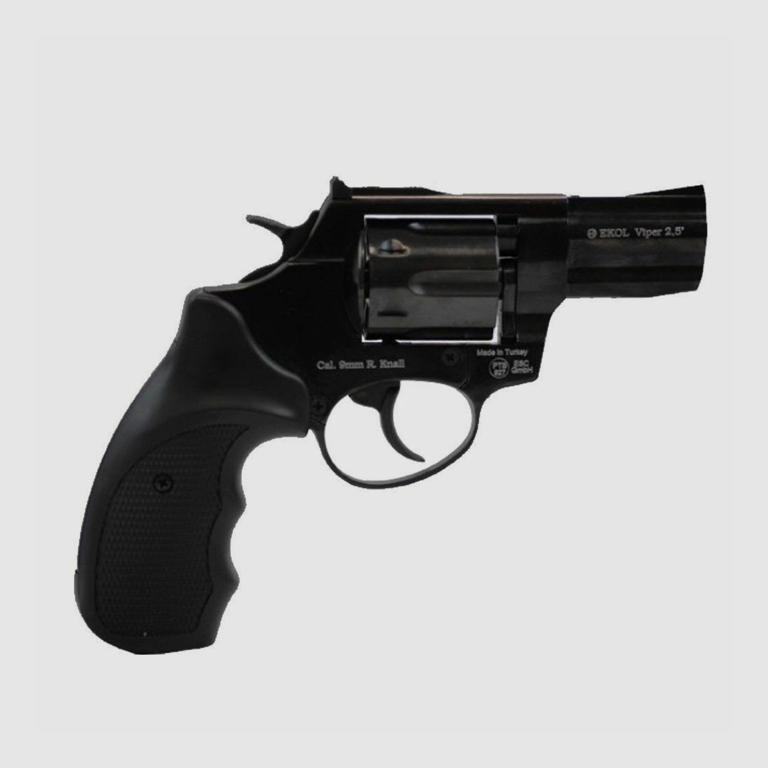 Ekol Viper revólver de fogueo de 2,5 pulgadas 9mm ennegrecido +