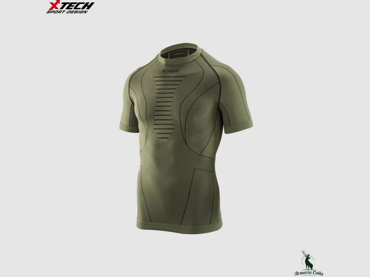 Xtech Maglia Spider 08 Militaire Couleur Verte